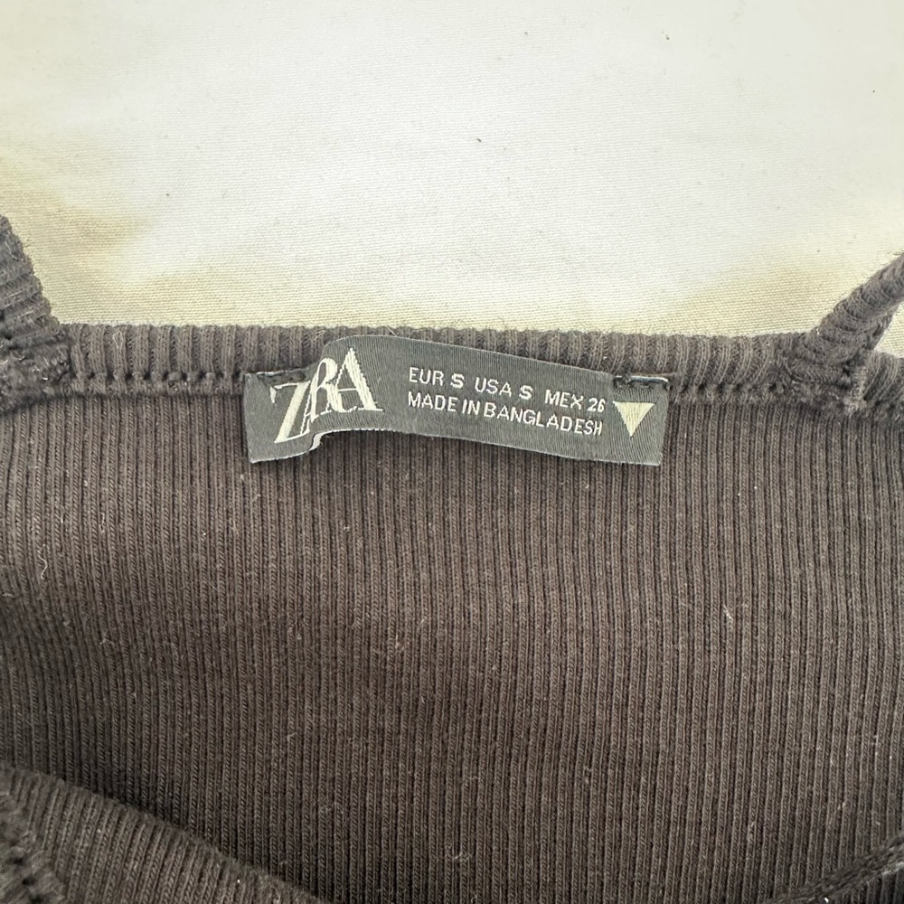 ZARA Ribbed Crop Top - Picture 3 of 4